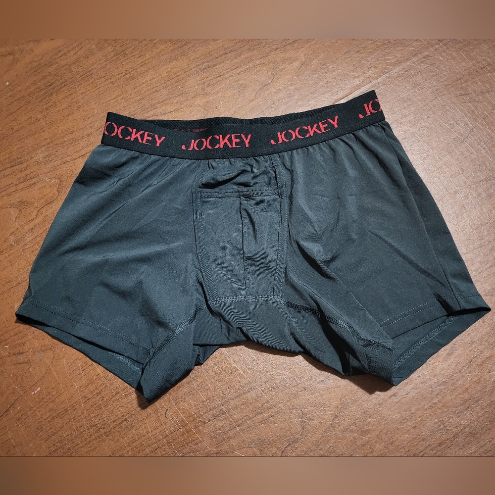 NWOT ... Jockey Men's Boxer Briefs with Red Accents